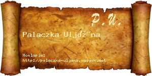 Palaczka Uljána névjegykártya